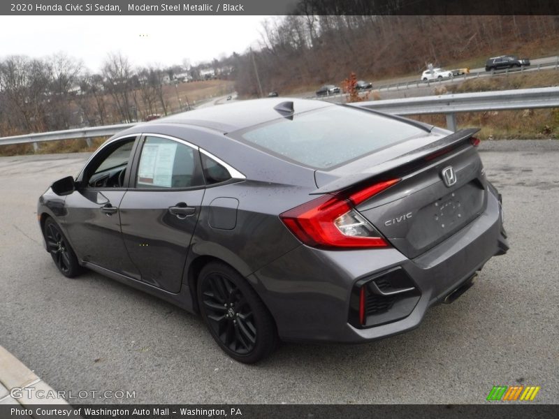 Modern Steel Metallic / Black 2020 Honda Civic Si Sedan