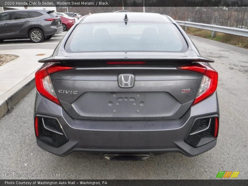 Modern Steel Metallic / Black 2020 Honda Civic Si Sedan