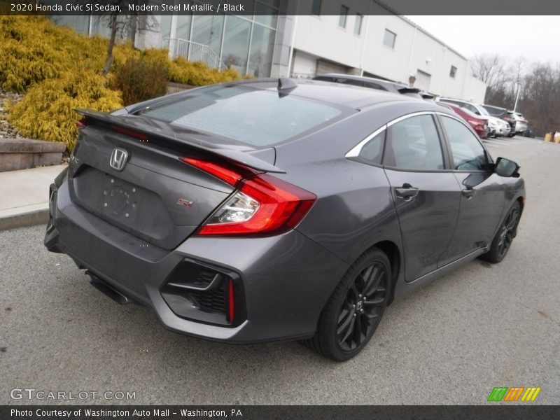 Modern Steel Metallic / Black 2020 Honda Civic Si Sedan