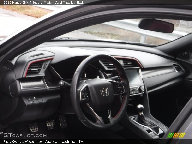 Modern Steel Metallic / Black 2020 Honda Civic Si Sedan