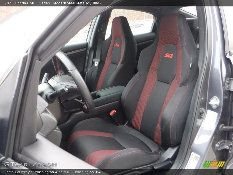 Modern Steel Metallic / Black 2020 Honda Civic Si Sedan