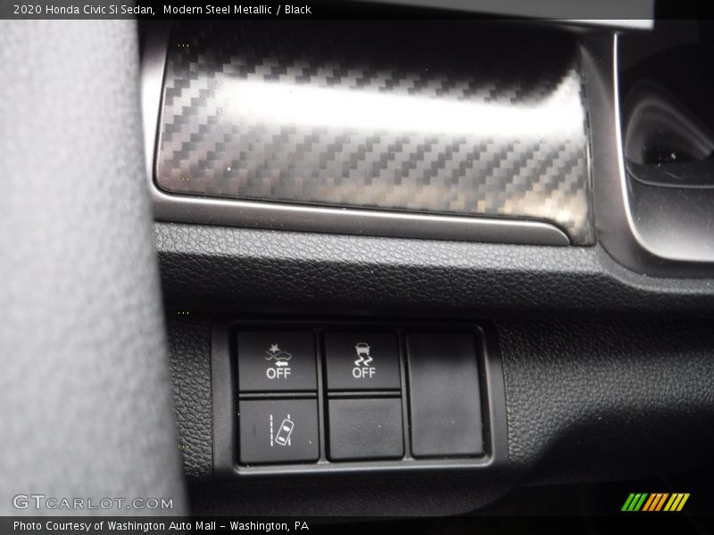 Modern Steel Metallic / Black 2020 Honda Civic Si Sedan