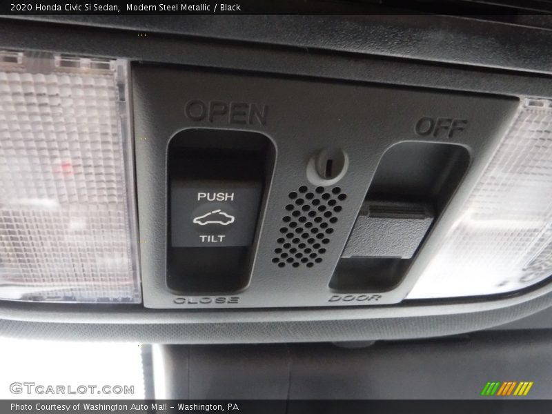 Modern Steel Metallic / Black 2020 Honda Civic Si Sedan