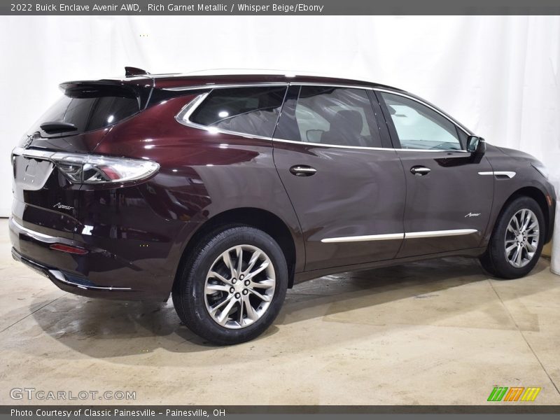 Rich Garnet Metallic / Whisper Beige/Ebony 2022 Buick Enclave Avenir AWD