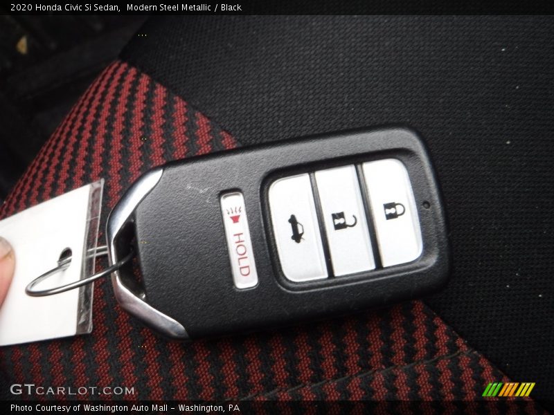 Modern Steel Metallic / Black 2020 Honda Civic Si Sedan
