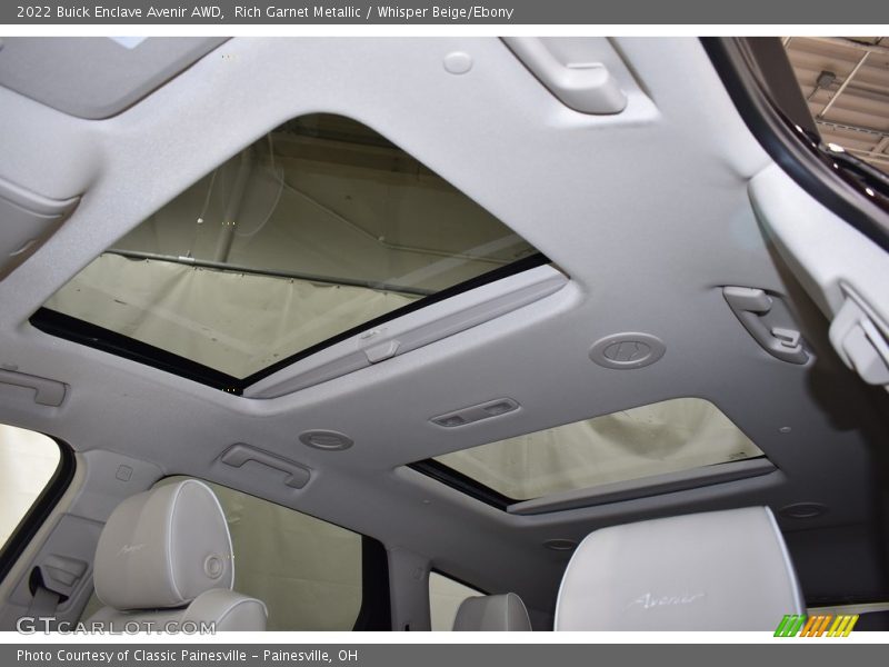 Sunroof of 2022 Enclave Avenir AWD