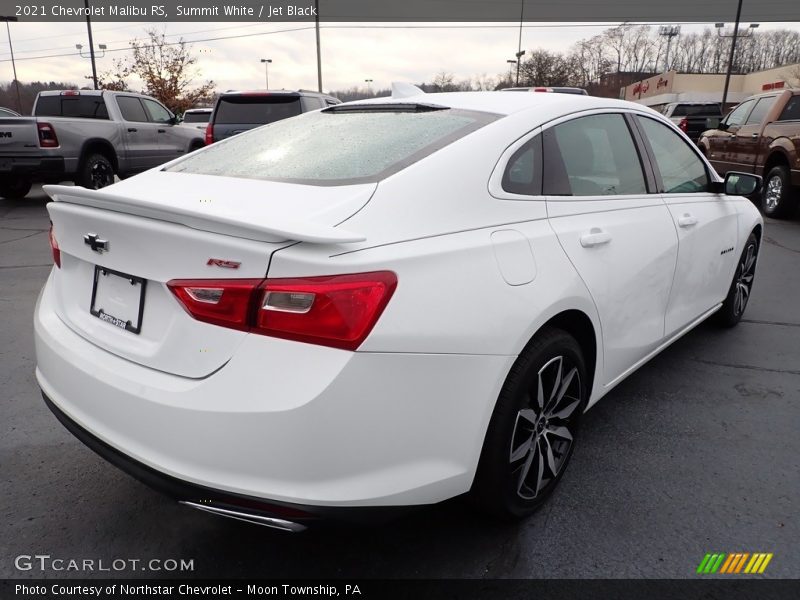 Summit White / Jet Black 2021 Chevrolet Malibu RS