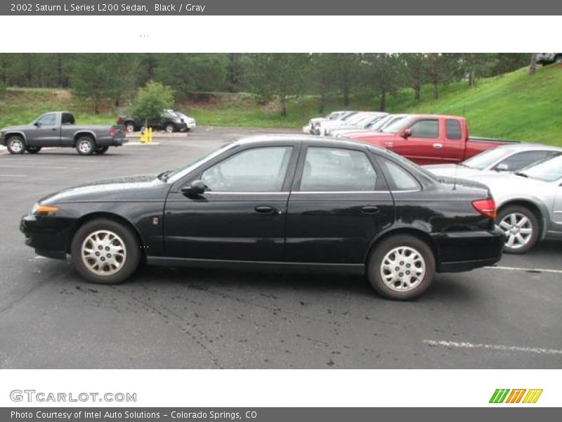 Black / Gray 2002 Saturn L Series L200 Sedan