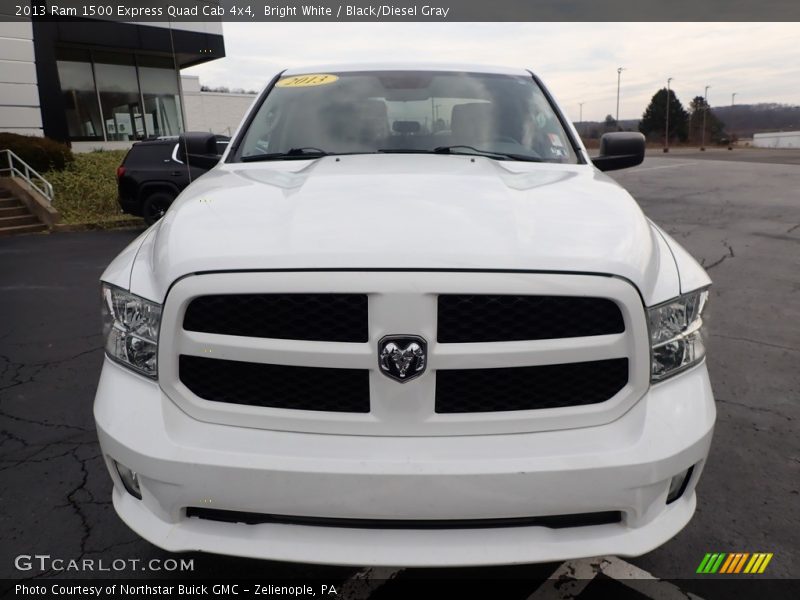 Bright White / Black/Diesel Gray 2013 Ram 1500 Express Quad Cab 4x4