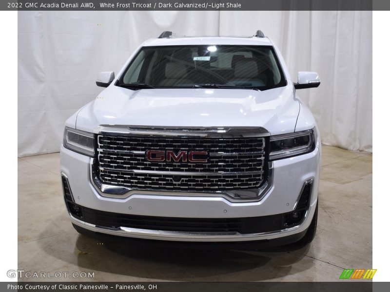White Frost Tricoat / Dark Galvanized/­Light Shale 2022 GMC Acadia Denali AWD
