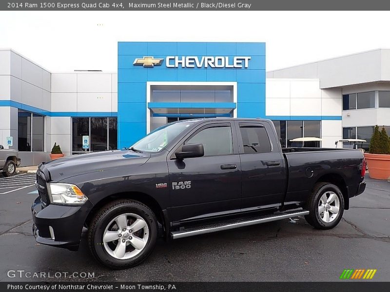 Maximum Steel Metallic / Black/Diesel Gray 2014 Ram 1500 Express Quad Cab 4x4