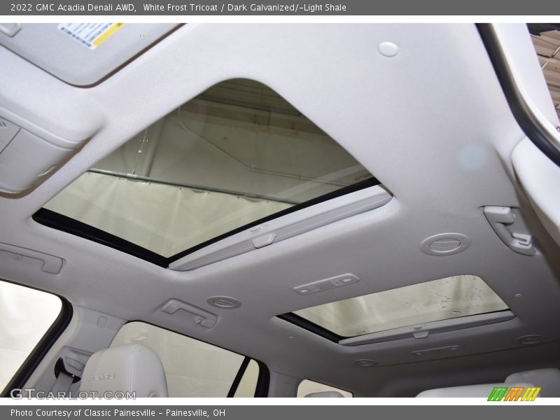 White Frost Tricoat / Dark Galvanized/­Light Shale 2022 GMC Acadia Denali AWD