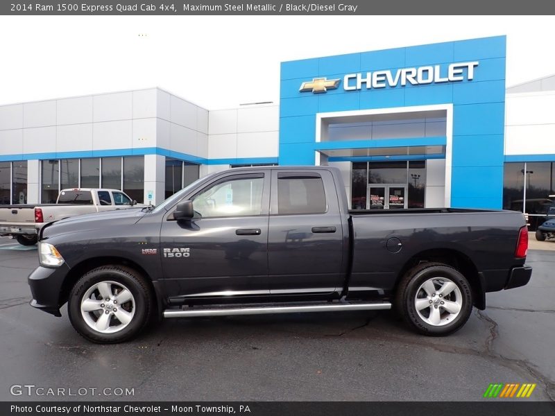 Maximum Steel Metallic / Black/Diesel Gray 2014 Ram 1500 Express Quad Cab 4x4