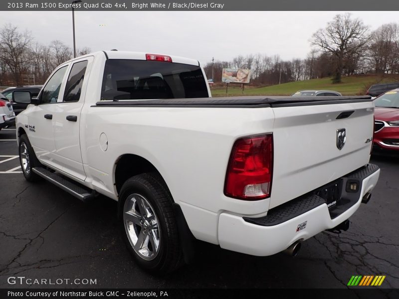 Bright White / Black/Diesel Gray 2013 Ram 1500 Express Quad Cab 4x4