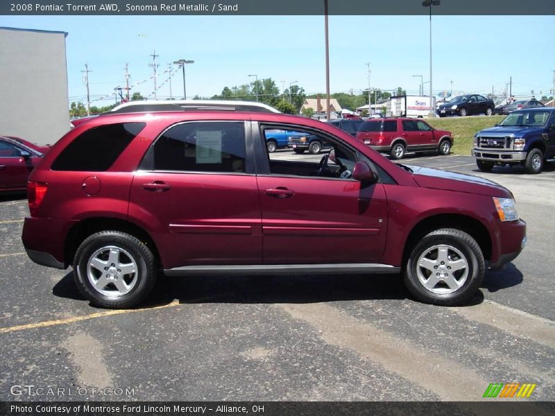 Sonoma Red Metallic / Sand 2008 Pontiac Torrent AWD