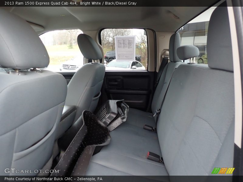Bright White / Black/Diesel Gray 2013 Ram 1500 Express Quad Cab 4x4