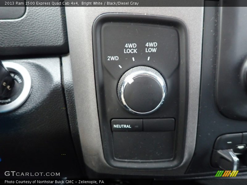 Bright White / Black/Diesel Gray 2013 Ram 1500 Express Quad Cab 4x4