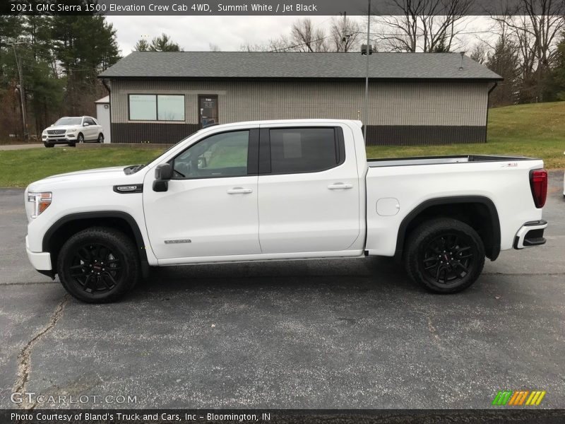 Summit White / Jet Black 2021 GMC Sierra 1500 Elevation Crew Cab 4WD