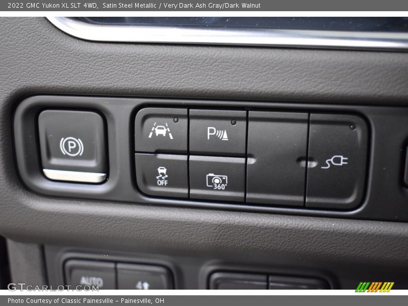 Satin Steel Metallic / Very Dark Ash Gray/Dark Walnut 2022 GMC Yukon XL SLT 4WD