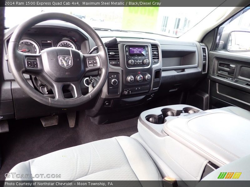 Maximum Steel Metallic / Black/Diesel Gray 2014 Ram 1500 Express Quad Cab 4x4