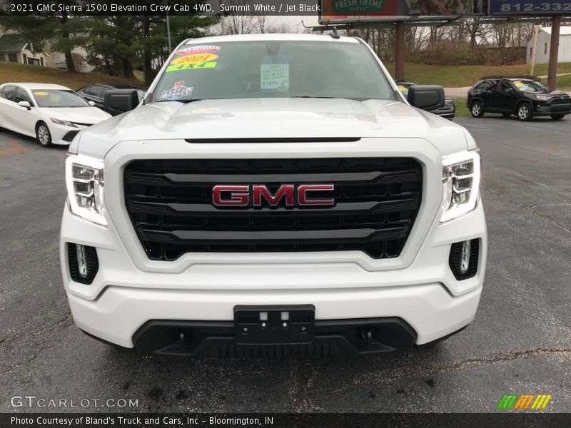 Summit White / Jet Black 2021 GMC Sierra 1500 Elevation Crew Cab 4WD