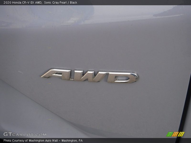 Sonic Gray Pearl / Black 2020 Honda CR-V EX AWD