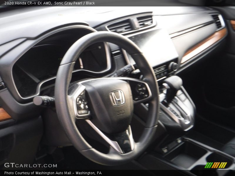 Sonic Gray Pearl / Black 2020 Honda CR-V EX AWD