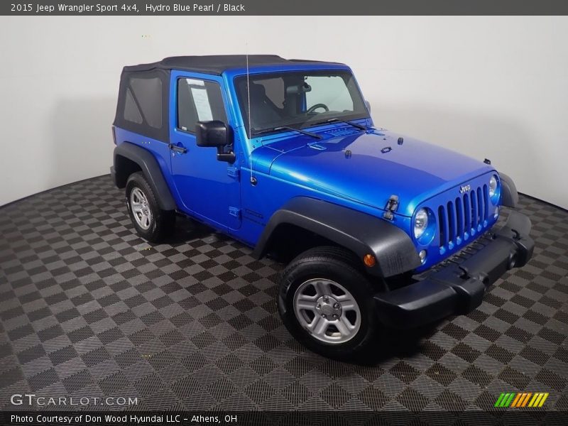 Hydro Blue Pearl / Black 2015 Jeep Wrangler Sport 4x4