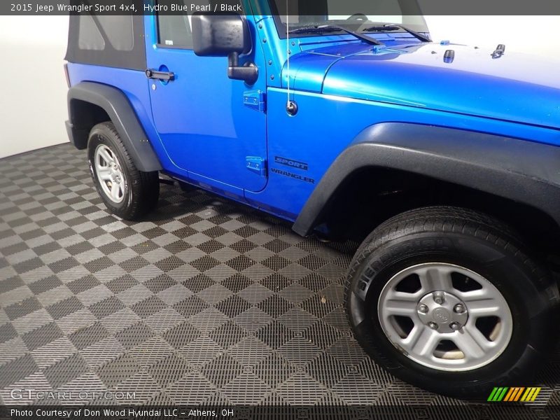 Hydro Blue Pearl / Black 2015 Jeep Wrangler Sport 4x4