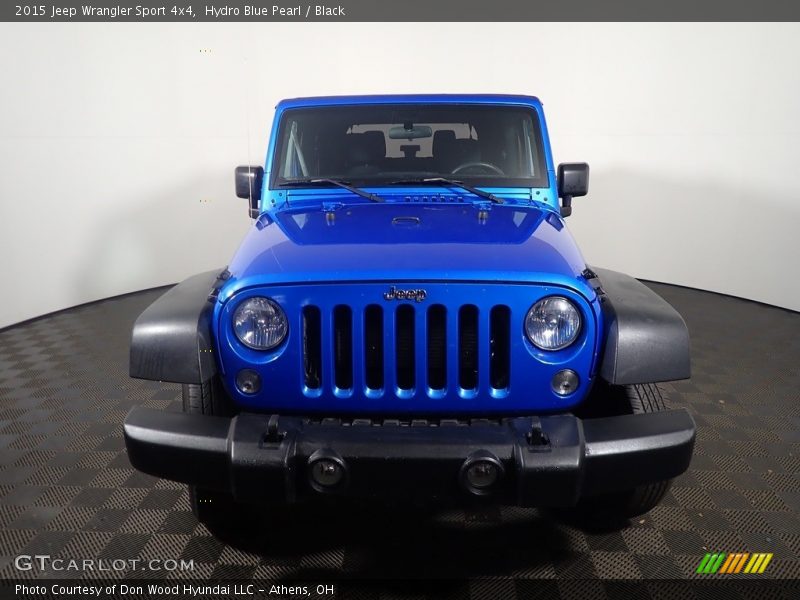 Hydro Blue Pearl / Black 2015 Jeep Wrangler Sport 4x4