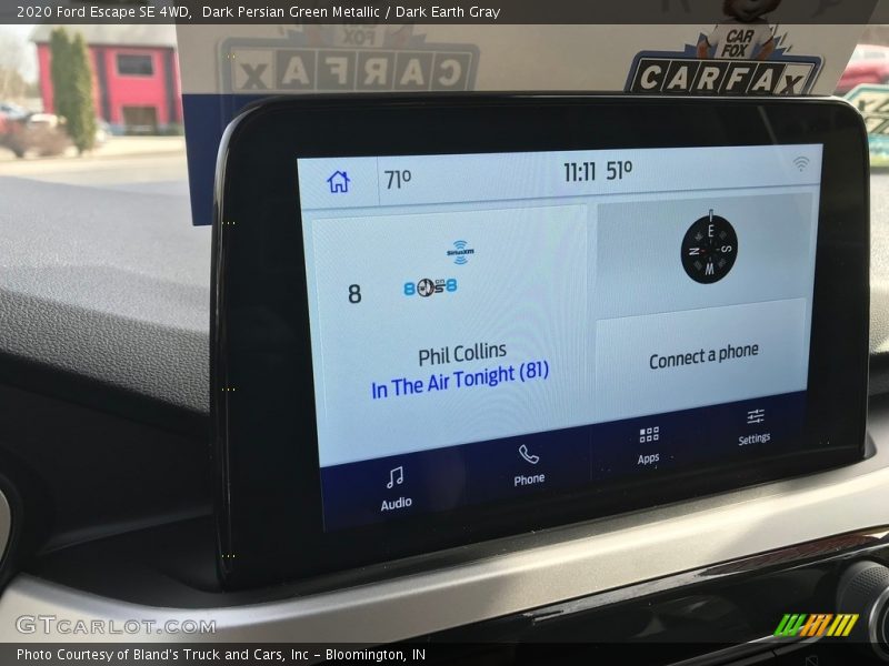 Dark Persian Green Metallic / Dark Earth Gray 2020 Ford Escape SE 4WD