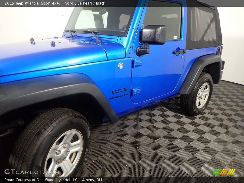 Hydro Blue Pearl / Black 2015 Jeep Wrangler Sport 4x4