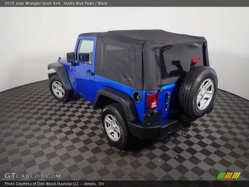 Hydro Blue Pearl / Black 2015 Jeep Wrangler Sport 4x4