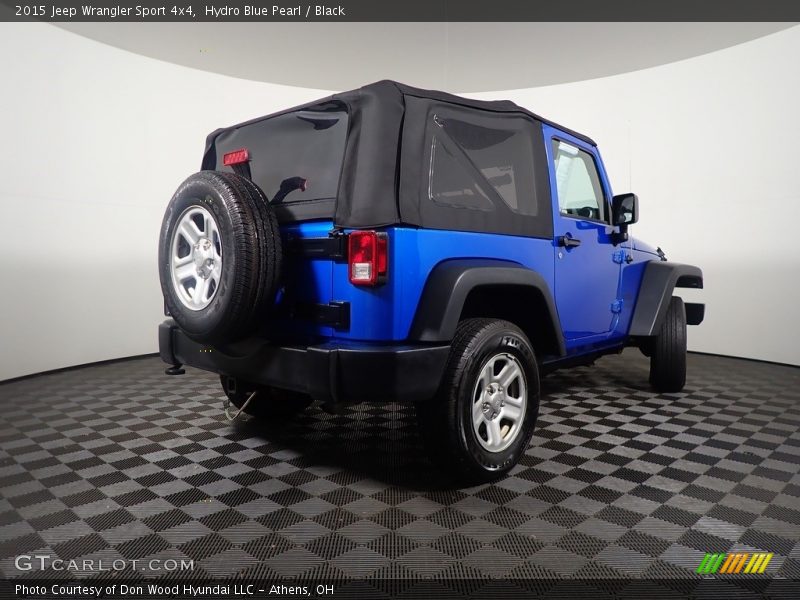 Hydro Blue Pearl / Black 2015 Jeep Wrangler Sport 4x4