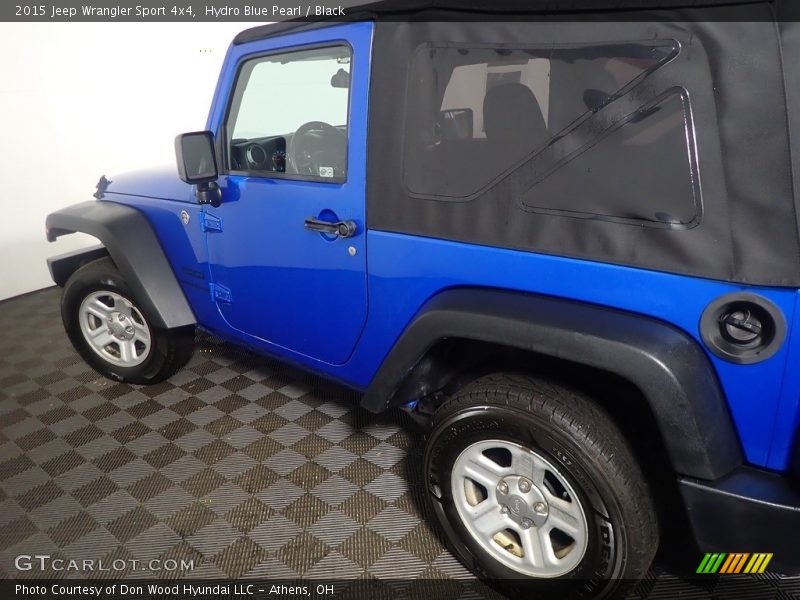 Hydro Blue Pearl / Black 2015 Jeep Wrangler Sport 4x4