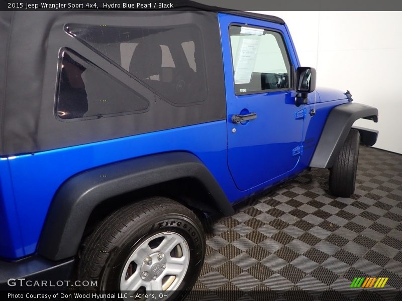 Hydro Blue Pearl / Black 2015 Jeep Wrangler Sport 4x4
