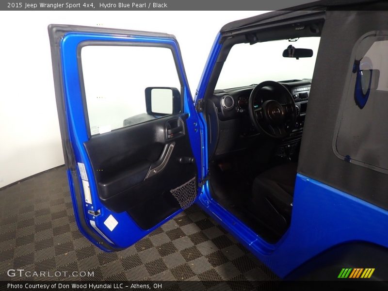 Hydro Blue Pearl / Black 2015 Jeep Wrangler Sport 4x4