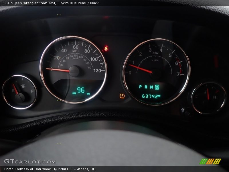 Hydro Blue Pearl / Black 2015 Jeep Wrangler Sport 4x4