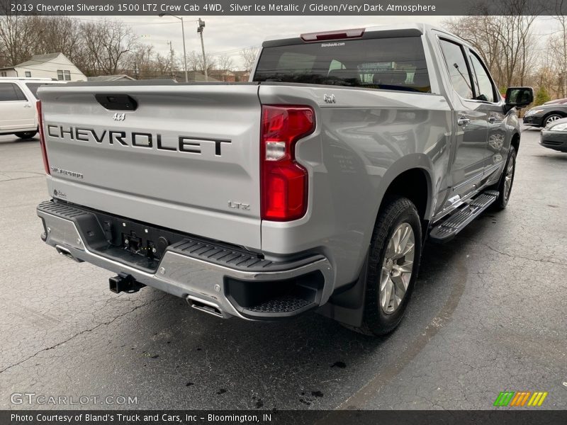 Silver Ice Metallic / Gideon/Very Dark Atmosphere 2019 Chevrolet Silverado 1500 LTZ Crew Cab 4WD