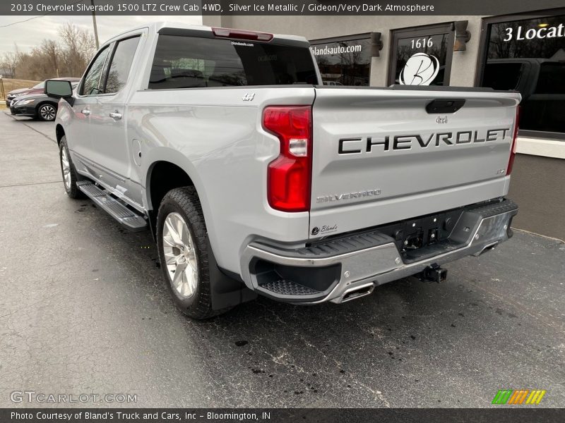 Silver Ice Metallic / Gideon/Very Dark Atmosphere 2019 Chevrolet Silverado 1500 LTZ Crew Cab 4WD