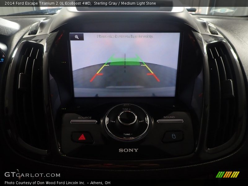 Sterling Gray / Medium Light Stone 2014 Ford Escape Titanium 2.0L EcoBoost 4WD