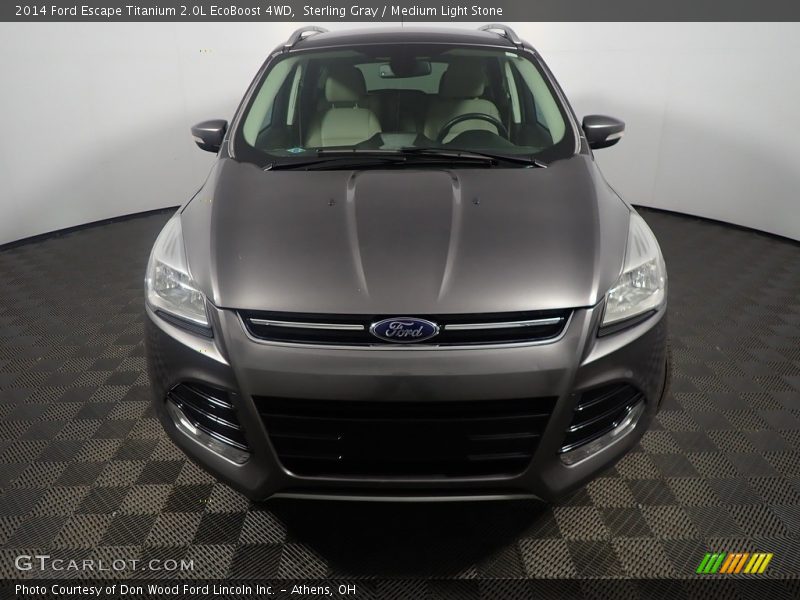 Sterling Gray / Medium Light Stone 2014 Ford Escape Titanium 2.0L EcoBoost 4WD