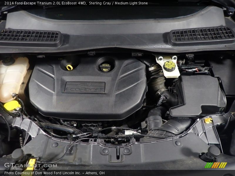Sterling Gray / Medium Light Stone 2014 Ford Escape Titanium 2.0L EcoBoost 4WD