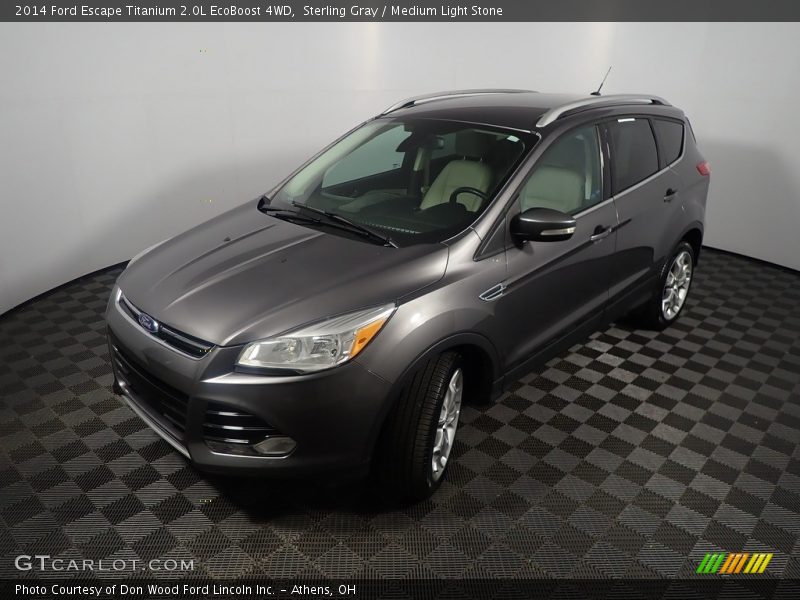 Sterling Gray / Medium Light Stone 2014 Ford Escape Titanium 2.0L EcoBoost 4WD
