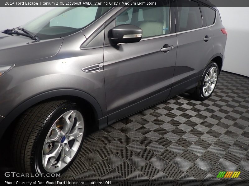 Sterling Gray / Medium Light Stone 2014 Ford Escape Titanium 2.0L EcoBoost 4WD
