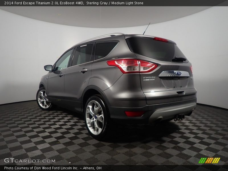 Sterling Gray / Medium Light Stone 2014 Ford Escape Titanium 2.0L EcoBoost 4WD