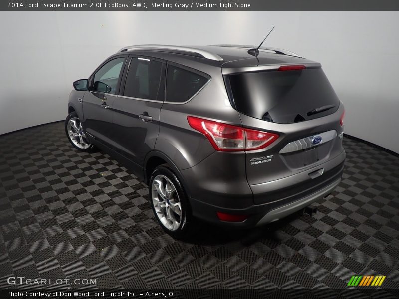 Sterling Gray / Medium Light Stone 2014 Ford Escape Titanium 2.0L EcoBoost 4WD