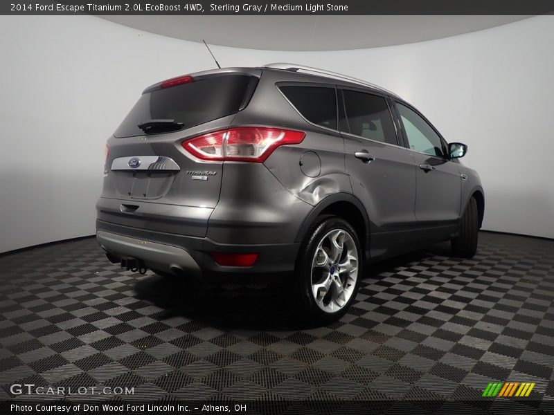 Sterling Gray / Medium Light Stone 2014 Ford Escape Titanium 2.0L EcoBoost 4WD