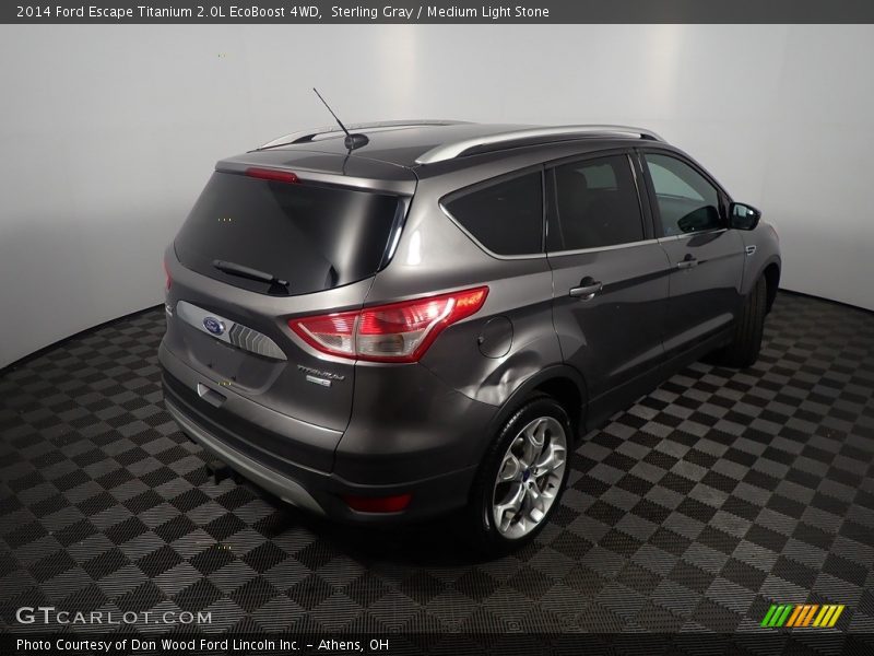 Sterling Gray / Medium Light Stone 2014 Ford Escape Titanium 2.0L EcoBoost 4WD