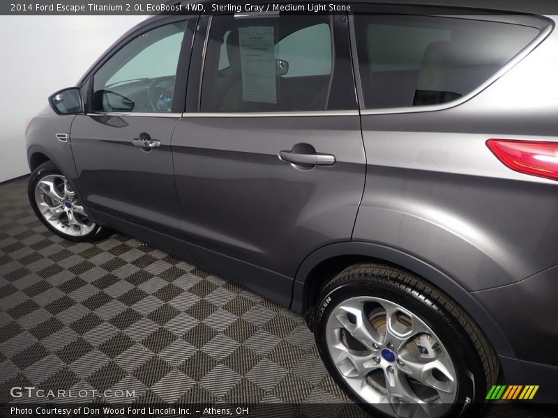 Sterling Gray / Medium Light Stone 2014 Ford Escape Titanium 2.0L EcoBoost 4WD